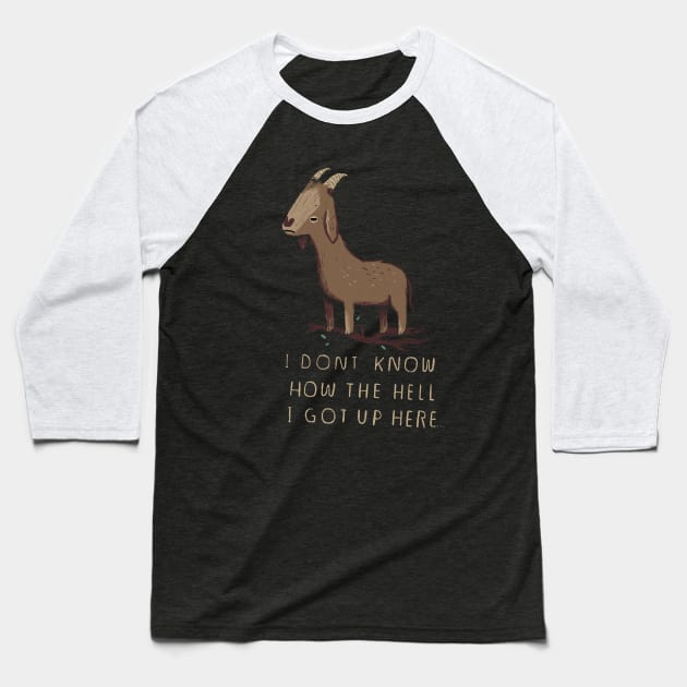 the mystery of tree climbing goats Baseball T-Shirt by Louisros